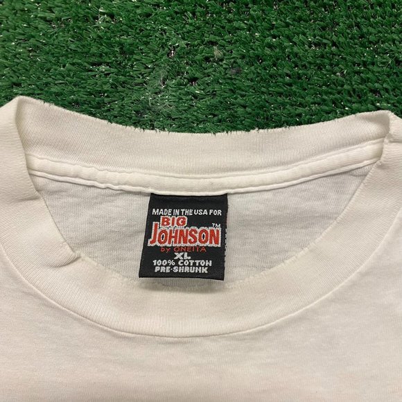 Big Johnson Motorcycles Vintage 90s Sex Humor T-Shirt - Picture 3 of 6